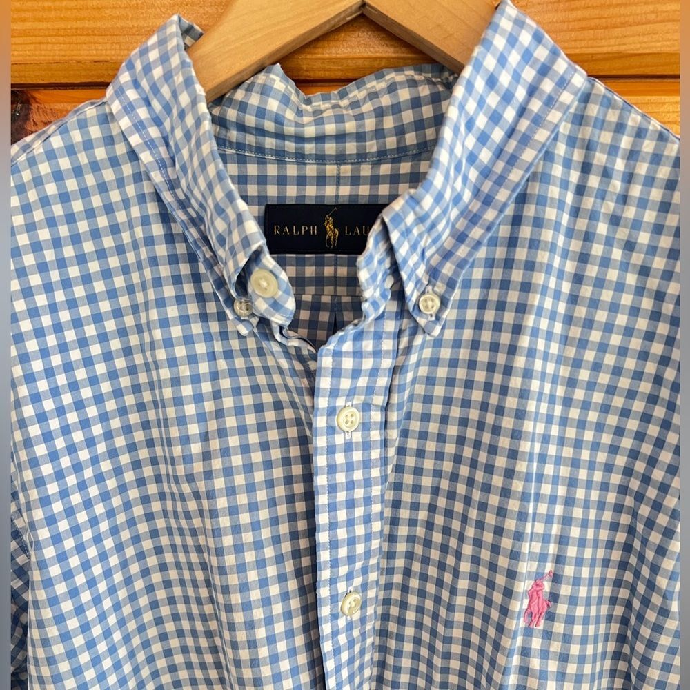 Polo Ralph Lauren Long Sleeve Long Sleeve Checkered Preppy Men’s Shirt XL Logo